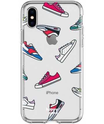 HappyCase Apple iPhone XS Flexibel TPU Hoesje Sneaker Print Hoesjes
