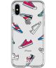 HappyCase Apple iPhone XS Flexibel TPU Hoesje Sneaker Print