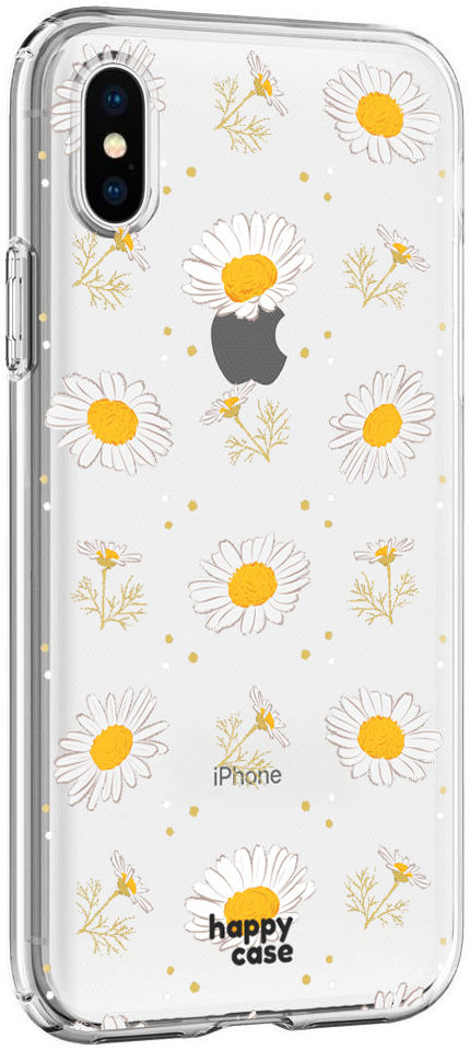 HappyCase Apple iPhone XS Flexibel TPU Hoesje Bloemen Print afbeelding 5