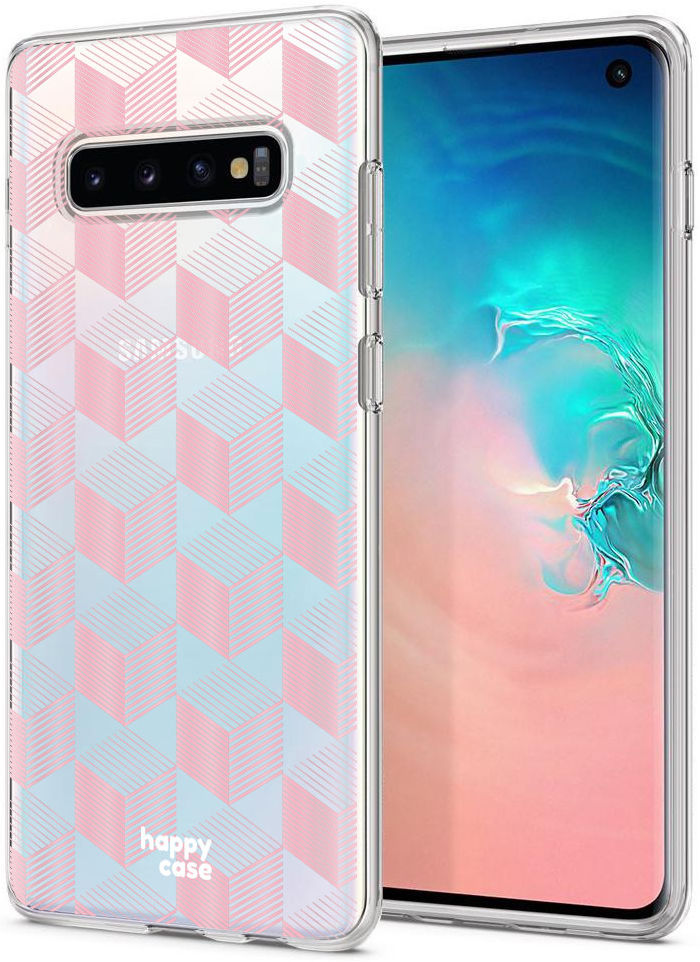 HappyCase Galaxy S10 Flexibel TPU Hoesje Blokjes Print afbeelding 5