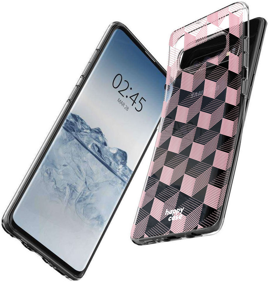 HappyCase Galaxy S10 Flexibel TPU Hoesje Blokjes Print afbeelding 4