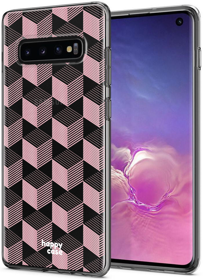 HappyCase Galaxy S10 Flexibel TPU Hoesje Blokjes Print afbeelding 2
