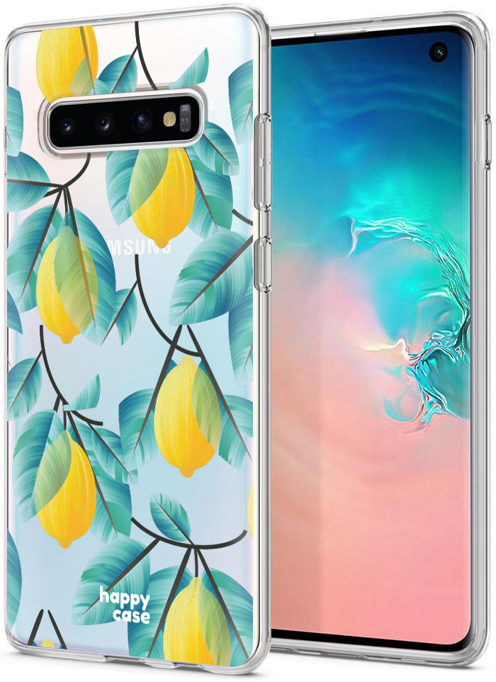 HappyCase Galaxy S10 Flexibel TPU Hoesje Citroen Print afbeelding 4