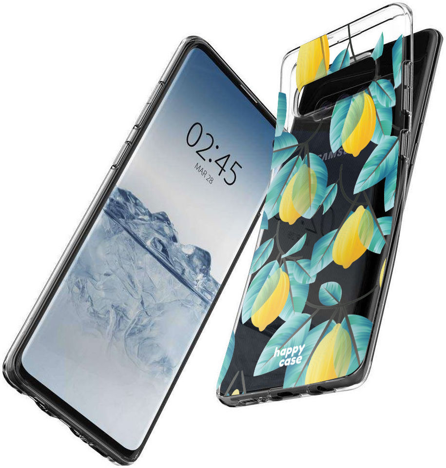 HappyCase Galaxy S10 Flexibel TPU Hoesje Citroen Print afbeelding 3
