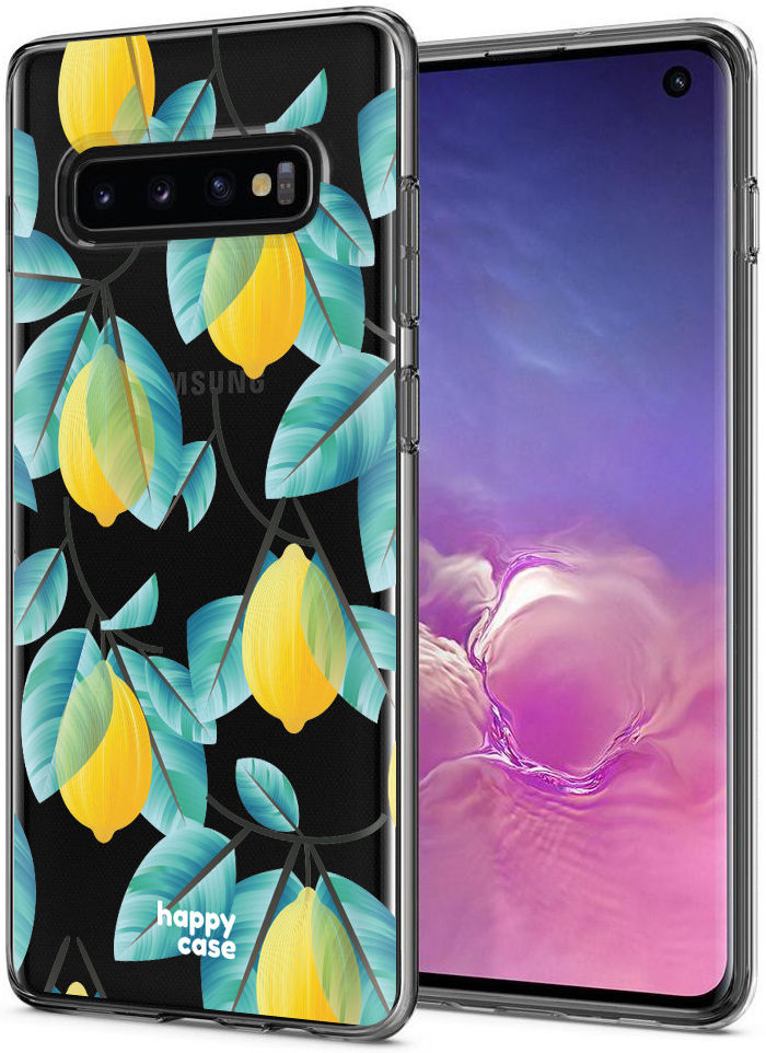 HappyCase Galaxy S10 Flexibel TPU Hoesje Citroen Print afbeelding 2