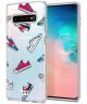 HappyCase Galaxy S10 Flexibel TPU Hoesje Sneaker Print