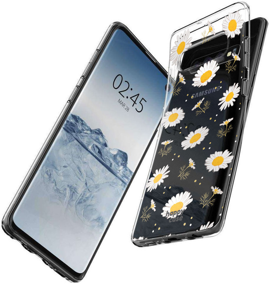 HappyCase Galaxy S10 Flexibel TPU Hoesje Bloemen Print afbeelding 6