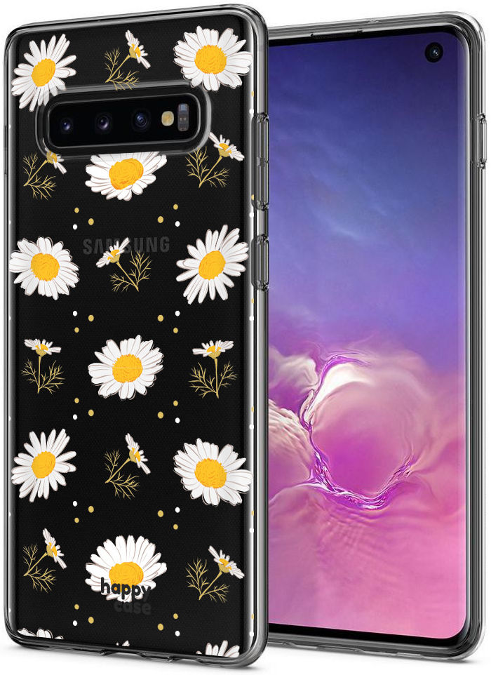 HappyCase Galaxy S10 Flexibel TPU Hoesje Bloemen Print afbeelding 2