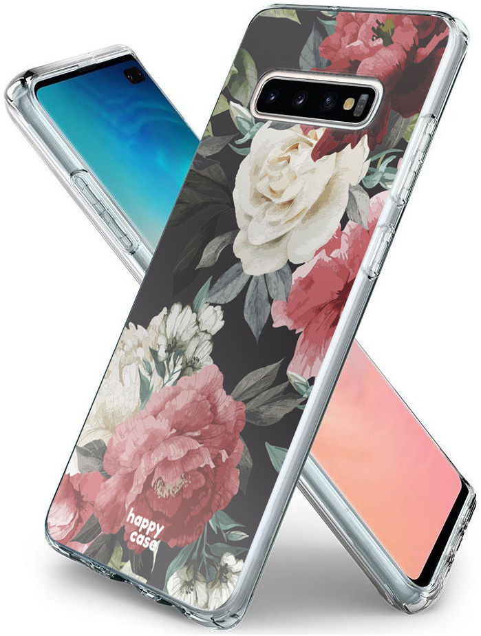 HappyCase Galaxy S10 Plus Flexibel TPU Hoesje Rozen Print afbeelding 5