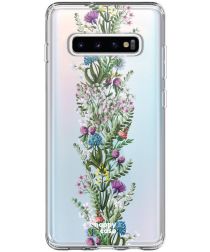 HappyCase Galaxy S10 Plus Flexibel TPU Hoesje Floral Print