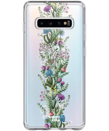 HappyCase Galaxy S10 Plus Flexibel TPU Hoesje Floral Print Hoesjes
