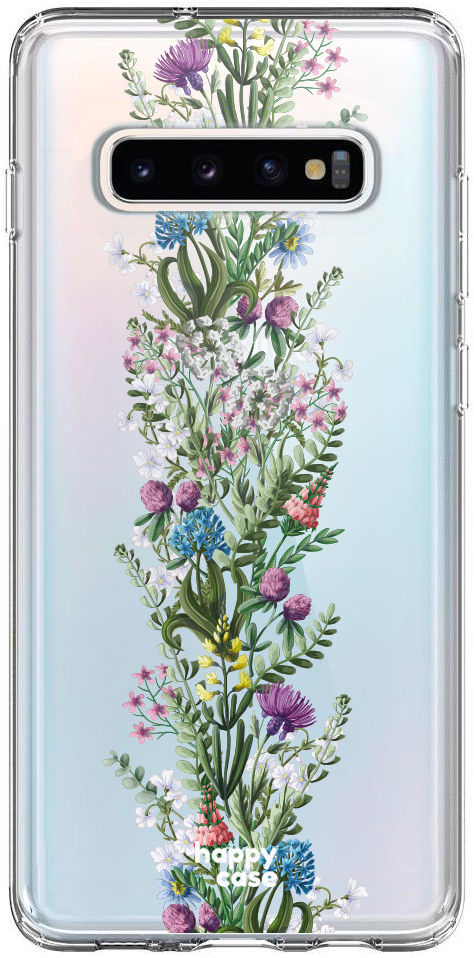HappyCase Galaxy S10 Plus Flexibel TPU Hoesje Floral Print afbeelding 1