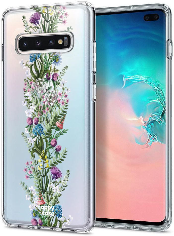 HappyCase Galaxy S10 Plus Flexibel TPU Hoesje Floral Print afbeelding 2