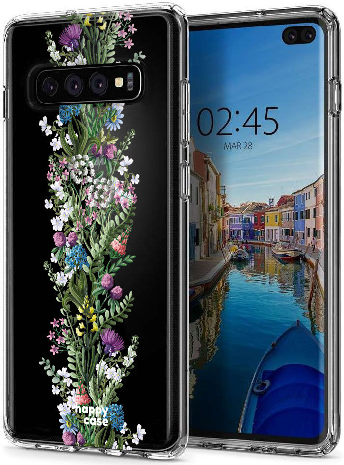 HappyCase Galaxy S10 Plus Flexibel TPU Hoesje Floral Print afbeelding 4