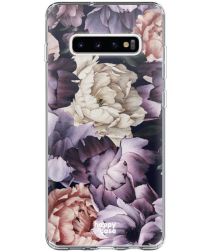 HappyCase Galaxy S10 Plus Flexibel TPU Hoesje Flower Print