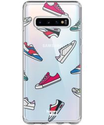 HappyCase Galaxy S10 Plus Flexibel TPU Hoesje Sneaker Print