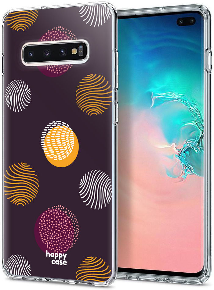HappyCase Galaxy S10 Plus Flexibel TPU Hoesje Cirkels Print afbeelding 2