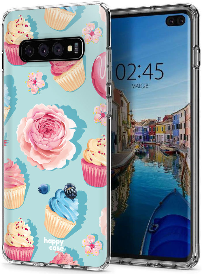 HappyCase Galaxy S10 Plus Flexibel TPU Hoesje Toetjes Print afbeelding 5