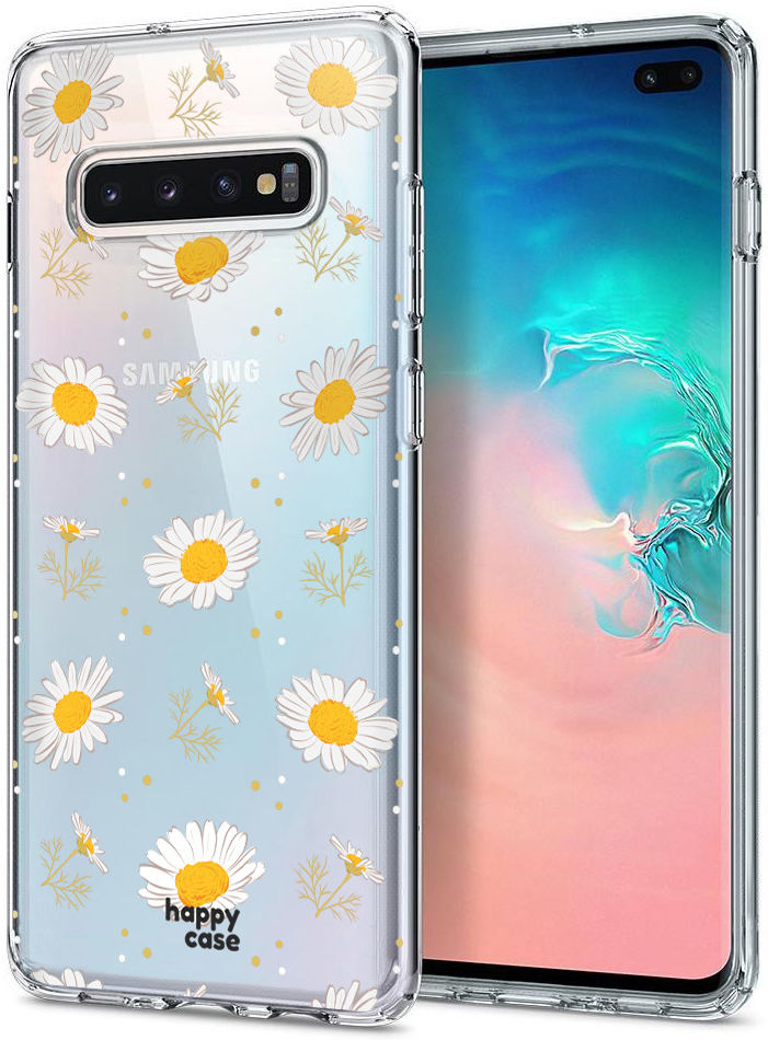 HappyCase Galaxy S10 Plus Flexibel TPU Hoesje Bloemen Print afbeelding 2