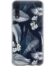 HappyCase Samsung Galaxy A70 Flexibel TPU Hoesje Blue Leaves Print