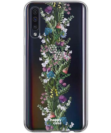 HappyCase Samsung Galaxy A70 Flexibel TPU Hoesje Floral Print Hoesjes