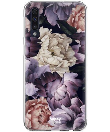 HappyCase Samsung Galaxy A70 Flexibel TPU Hoesje Flower Print Hoesjes