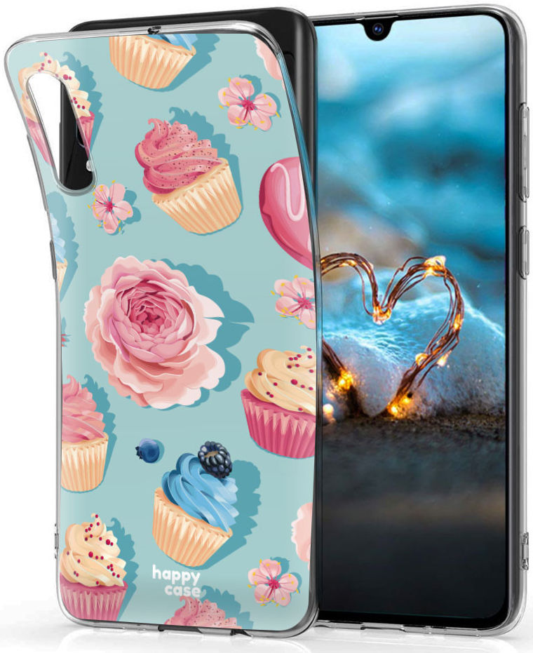 HappyCase Samsung Galaxy A70 Flexibel TPU Hoesje Toetjes Print afbeelding 2