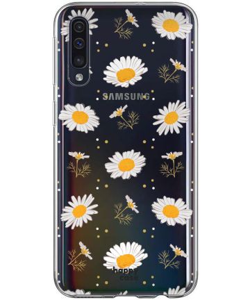 HappyCase Samsung Galaxy A70 Flexibel TPU Hoesje Bloemen Print Hoesjes