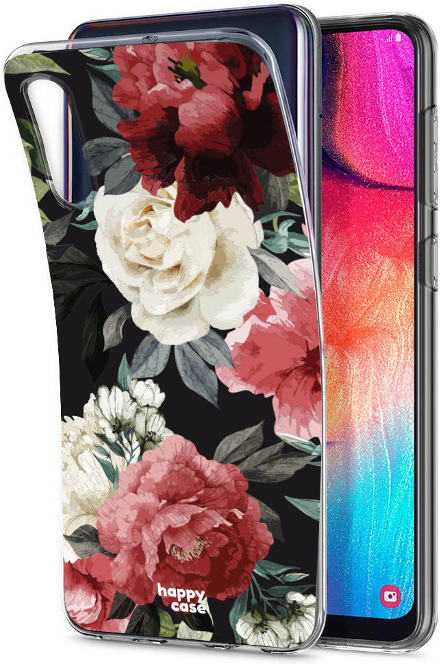 HappyCase Samsung Galaxy A50 Hoesje Flexibel TPU Rozen Print afbeelding 4