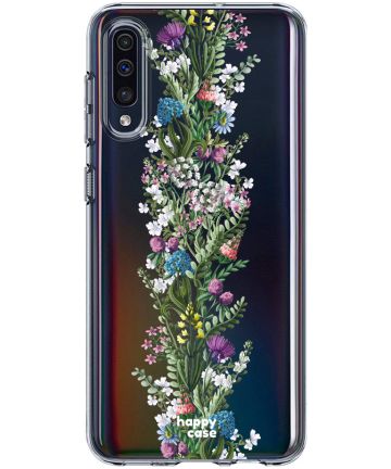 HappyCase Samsung Galaxy A50 Hoesje Flexibel TPU Floral Print Hoesjes