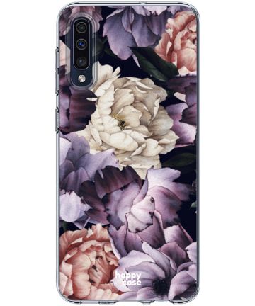 HappyCase Samsung Galaxy A50 Hoesje Flexibel TPU Flower Print Hoesjes