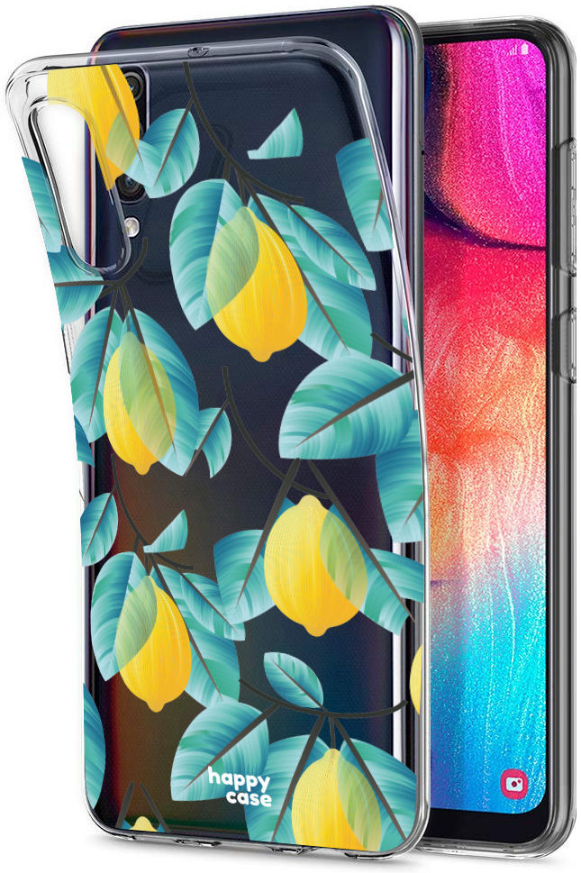 HappyCase Samsung Galaxy A50 Hoesje Flexibel TPU Citroen Print afbeelding 2