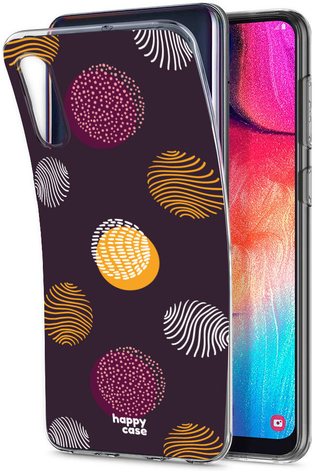 HappyCase Samsung Galaxy A50 Hoesje Flexibel TPU Cirkels Print afbeelding 4