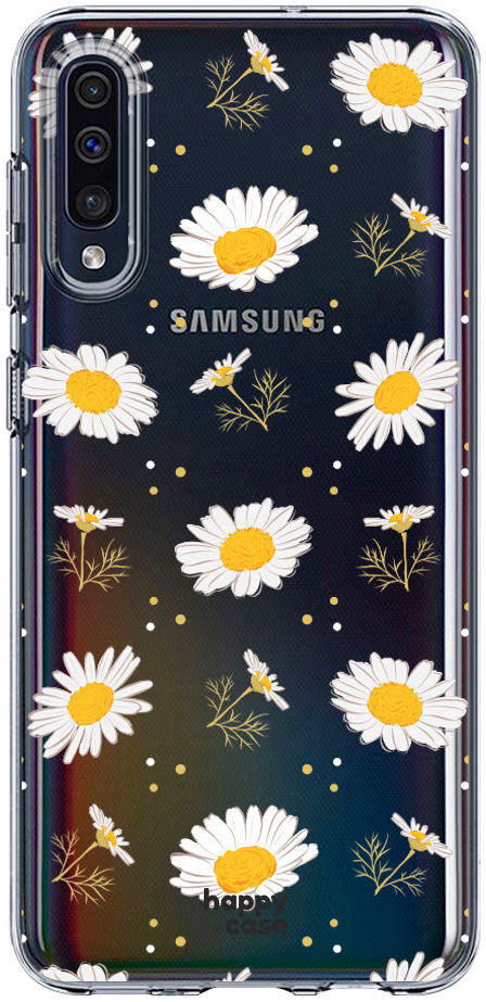 HappyCase Samsung Galaxy A50 Hoesje Flexibel TPU Bloemen Print afbeelding 1