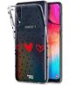 HappyCase Samsung Galaxy A50 Hoesje Flexibel TPU Stip Hartjes Print