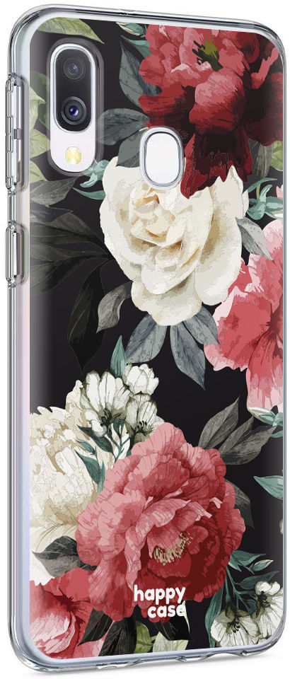 HappyCase Samsung Galaxy A40 Flexibel TPU Hoesje Rozen Print afbeelding 6