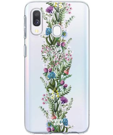 HappyCase Samsung Galaxy A40 Flexibel TPU Hoesje Floral Print Hoesjes