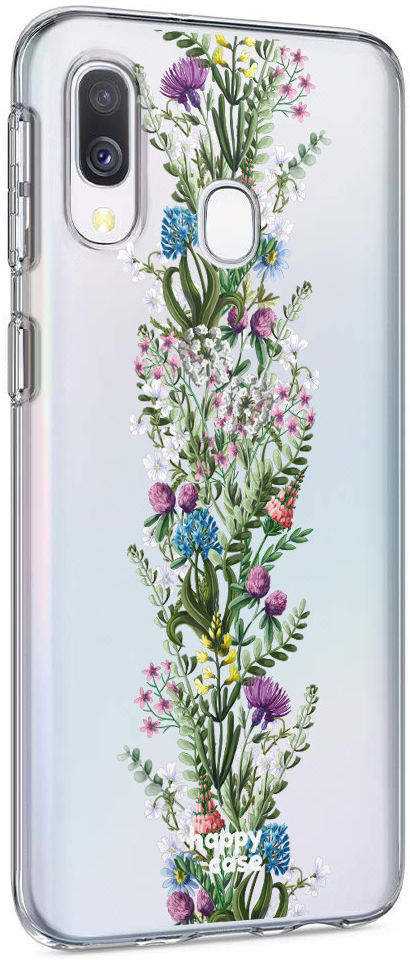 HappyCase Samsung Galaxy A40 Flexibel TPU Hoesje Floral Print afbeelding 5
