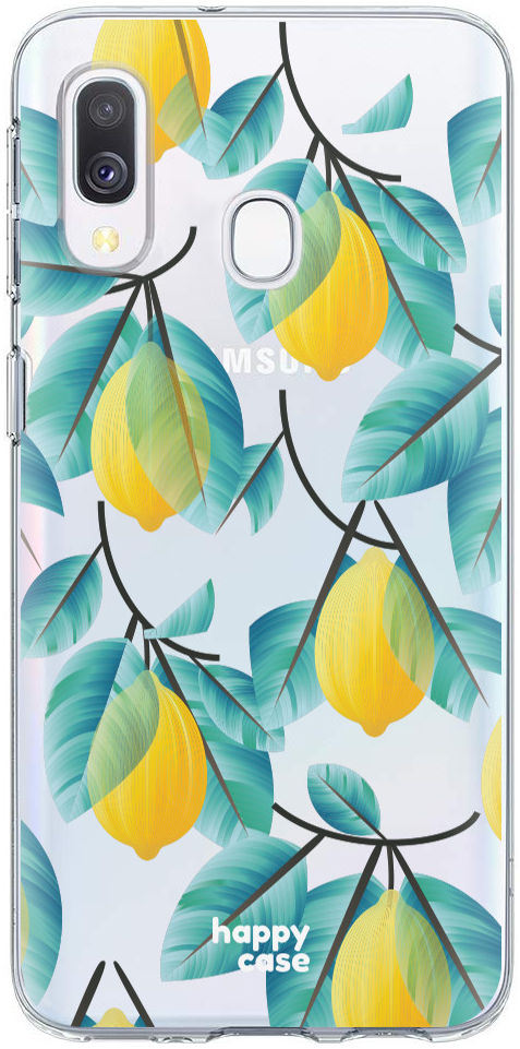 HappyCase Samsung Galaxy A40 Flexibel TPU Hoesje Citroen Print afbeelding 1
