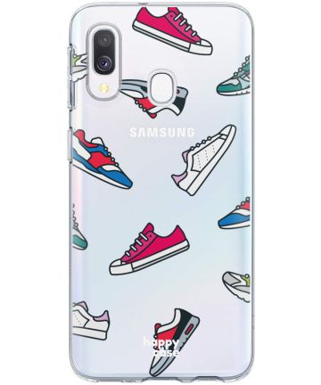 HappyCase Samsung Galaxy A40 Flexibel TPU Hoesje Sneaker Print Hoesjes