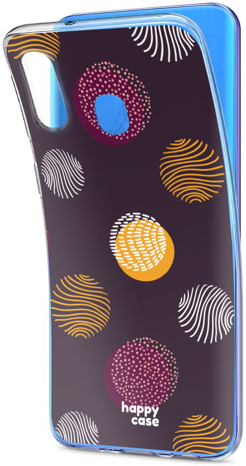 HappyCase Samsung Galaxy A40 Flexibel TPU Hoesje Cirkels Print afbeelding 4