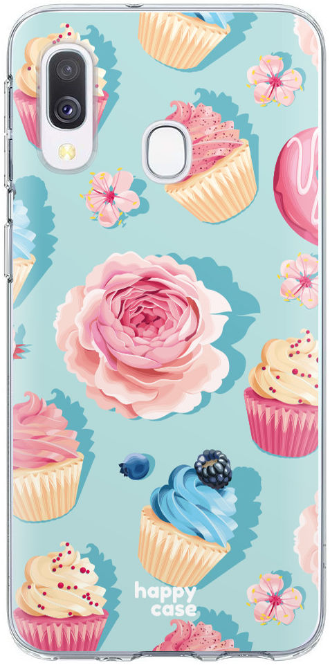 HappyCase Samsung Galaxy A40 Flexibel TPU Hoesje Toetjes Print afbeelding 1