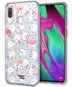 HappyCase Samsung Galaxy A40 Flexibel TPU Hoesje Flamingo Print