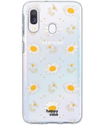 HappyCase Samsung Galaxy A40 Flexibel TPU Hoesje Bloemen Print Hoesjes