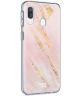 HappyCase Samsung Galaxy A40 Flexibel TPU Hoesje Pink Marmer Print