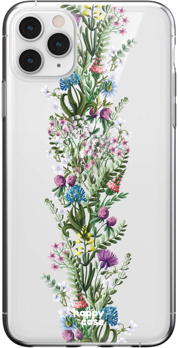 HappyCase iPhone 11 Pro Max Hoesje Flexibel TPU Floral Print afbeelding 1