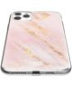 HappyCase iPhone 11 Pro Max Hoesje Flexibel TPU Pink Marmer Print
