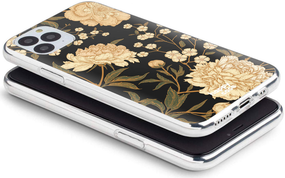 HappyCase iPhone 11 Pro Hoesje Flexibel TPU Gele Rozen Print afbeelding 5