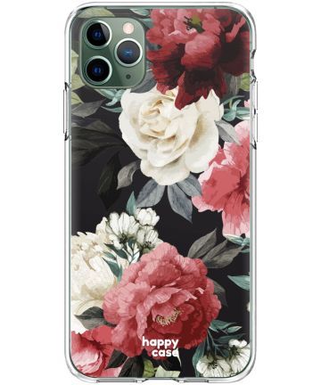 HappyCase iPhone 11 Pro Hoesje Flexibel TPU Rozen Print Hoesjes