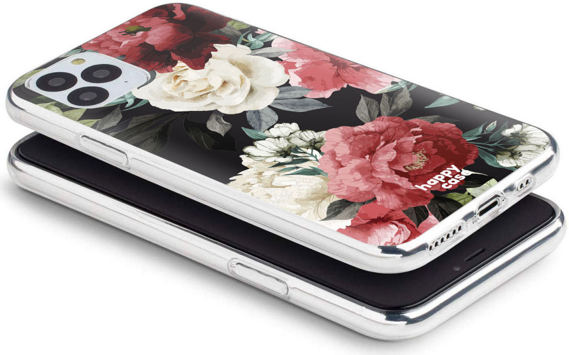 HappyCase iPhone 11 Pro Hoesje Flexibel TPU Rozen Print afbeelding 6